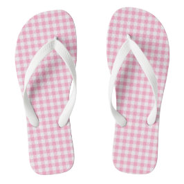 Chanclas Soda Rosa Gingham Flip Flops Adulto, Wide Straps