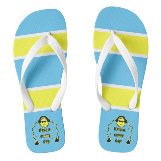 Chanclas Sol divertida (Plantilla)