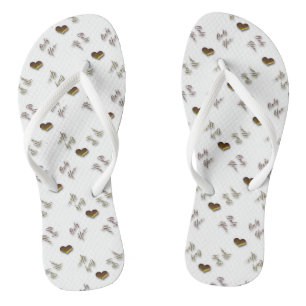 Chanclas Solamente usted. modelo del amor de las tarjetas