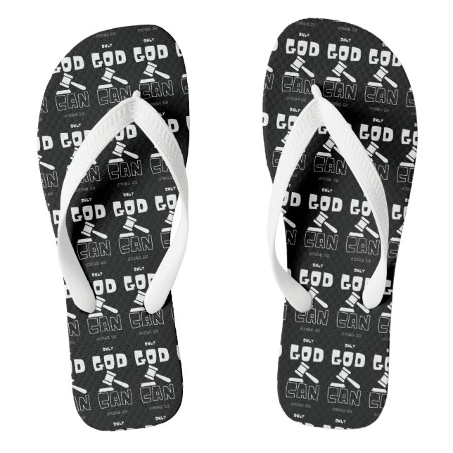Chanclas Sólo Dios me puede juzgar Unisex (Plantilla)