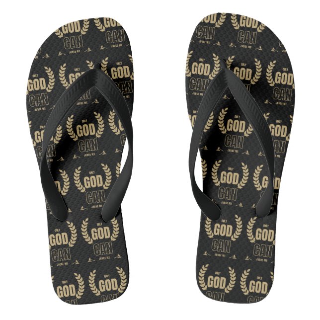 Chanclas Sólo Dios Puede Juzgar A La Biblia Unisex (Plantilla)