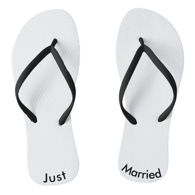 Chanclas Solo novia casada Groom Flip Flops Wedding Ducha (Plantilla)