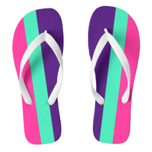 Chanclas SÓLO TIRAS DE COLOR - menta, rosa