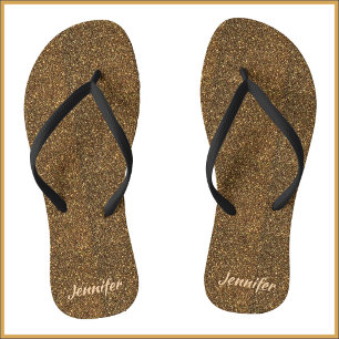 Chanclas Sparkly Bronze Purpurina