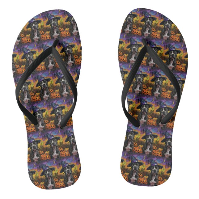 Chanclas Spooky American Staffordshire Halloween (Plantilla)