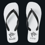 Chanclas Sr. Boda Honeymoon<br><div class="desc">Mr. flip flops perfecto para la luna de miel</div>