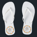 Chanclas Sr. y Sra. Elegant Boda Floral Flip Flops<br><div class="desc">Para una mayor personalización,  haga clic en el botón "Personalizar" y utilice nuestra herramienta de diseño para modificar esta plantilla. Si las opciones están disponibles,  puede cambiar el texto y la imagen simplemente haciendo clic en "Editar/Eliminar texto o imagen aquí" y añadir la suya propia. Gracias.</div>