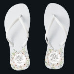 Chanclas  Sr. y Sra. Watercolor Boda Flip Flops<br><div class="desc">Para mayor personalización,  haga clic en el botón "Personalizar" y utilice nuestra herramienta de diseño para modificar esta plantilla. Si las opciones están disponibles,  puede cambiar el texto y la imagen simplemente haciendo clic en "Editar/Quitar texto o imagen aquí" y agregar la suya propia. Diseñado por irikul/Freepik.</div>