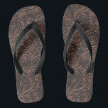 Chanclas Steampunk Style Guay Science Ficper Copper Swirls<br><div class="desc">Si te gusta el estilo de Punk de vapor de Sci Fi,  entonces estos giros son para TI. Steampunk es un subgénero de ciencia ficción y tecnología inspirado en el siglo XIX de máquinas a vapor y fantasía. Este diseño presenta muelles de cobre en un fondo de cobre oscuro.</div>