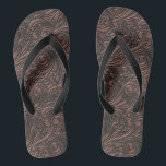 Chanclas Steampunk Style Guay Science Ficper Copper Swirls<br><div class="desc">Si te gusta el estilo de Punk de vapor de Sci Fi,  entonces estos giros son para TI. Steampunk es un subgénero de ciencia ficción y tecnología inspirado en el siglo XIX de máquinas a vapor y fantasía. Este diseño presenta muelles de cobre en un fondo de cobre oscuro.</div>