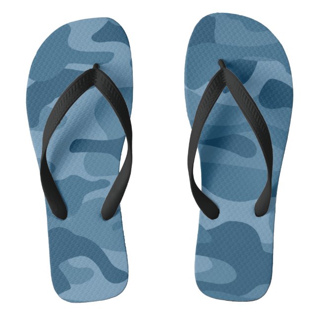Chanclas Steel Blue Monocolor Camo (Plantilla)