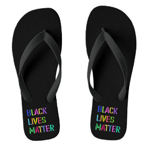 Chanclas Stencil Black Lives Matter 01 Multi Styles