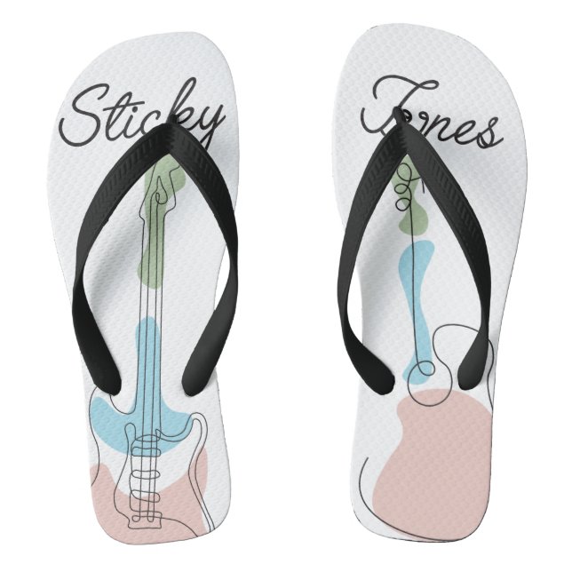 Chanclas Sticky Tunes | Flip-Flops | "Let Music Speak" (Plantilla)