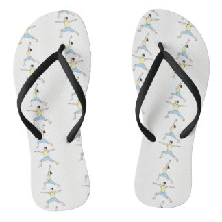 Chanclas Strand-Sandalen mit Yoga-Design