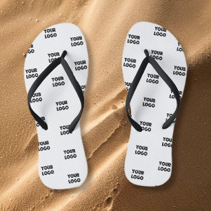 Chanclas Su logotipo logotipo logotipo de repetición simple