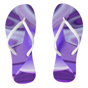 Chanclas Sueños del arcoiris de flores moradas