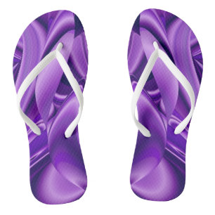 Chanclas Sueños del arcoiris de flores moradas