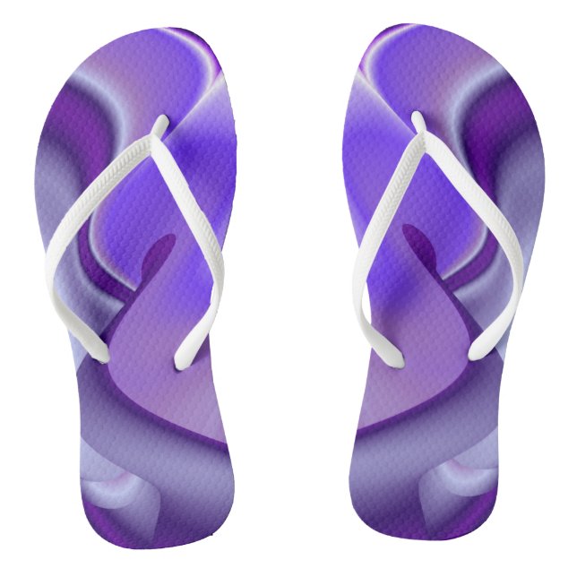 Chanclas Sueños del arcoiris de flores moradas (Plantilla)