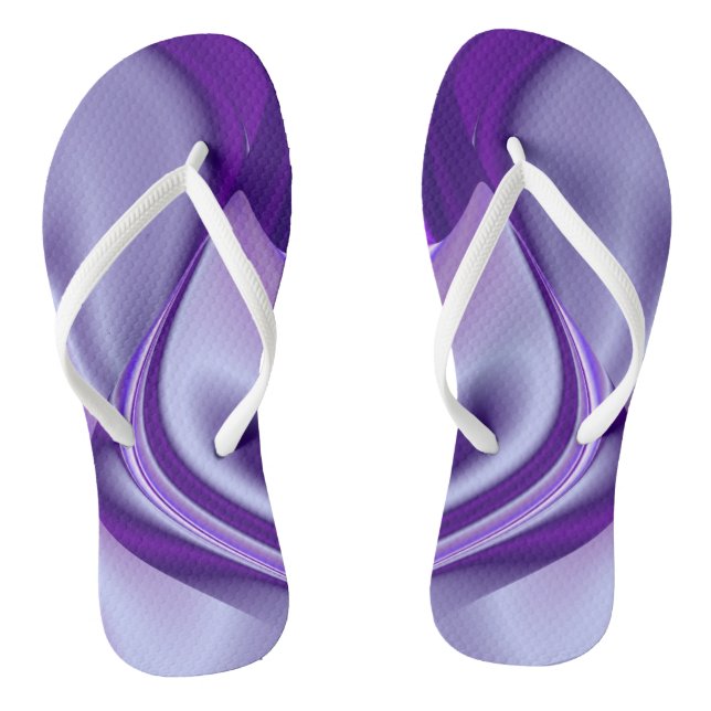 Chanclas Sueños del arcoiris de flores moradas (Plantilla)