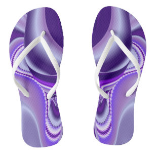 Chanclas Sueños del arcoiris de flores moradas