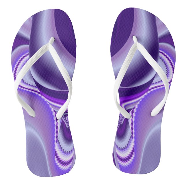 Chanclas Sueños del arcoiris de flores moradas (Plantilla)