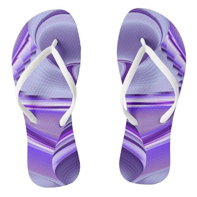 Chanclas Sueños del arcoiris de flores moradas (Plantilla)