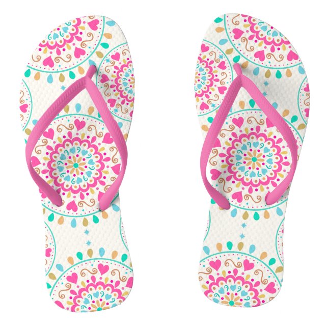 Chanclas Summer Heart Mandala (Plantilla)