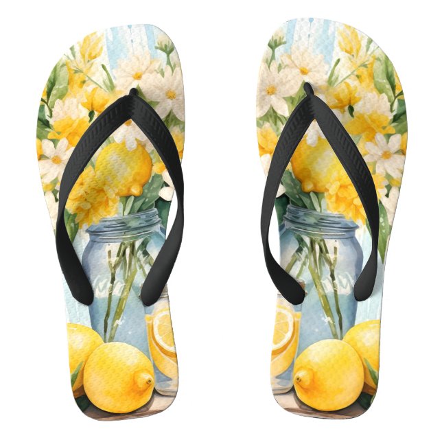 Chanclas Summer Lemon Blossom Jar (Plantilla)