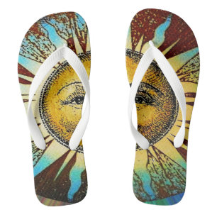 Chanclas Sun God Sun cara deslizadores de verano