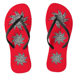 Chanclas Sun Tattoo Thunder_Cove al estilo Henna