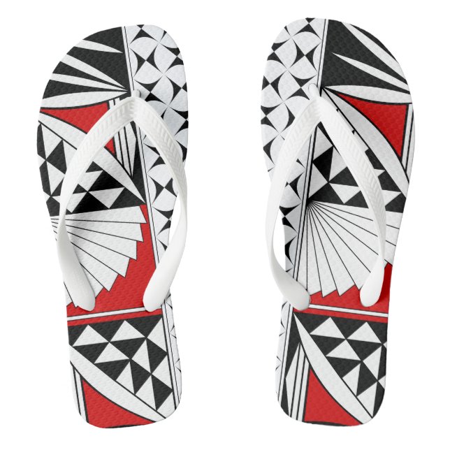 Chanclas Sunrise en rojo al suroeste (Plantilla)