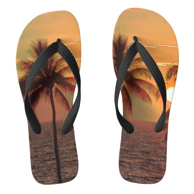 Chanclas Sunset de PixDezines en la playa de Mauna Kea (Plantilla)