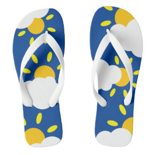 Chanclas Sunshine Sunny Weather Flip Flops Beach Football