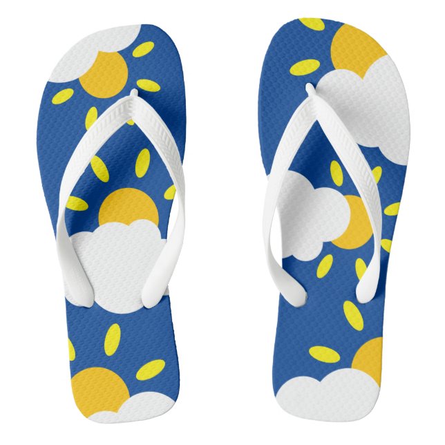 Chanclas Sunshine Sunny Weather Flip Flops Beach Football (Plantilla)