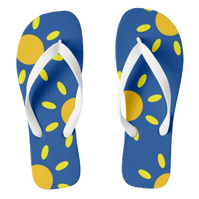 Chanclas Sunshine Sunny Weather Flip Flops Beach Football (Plantilla)