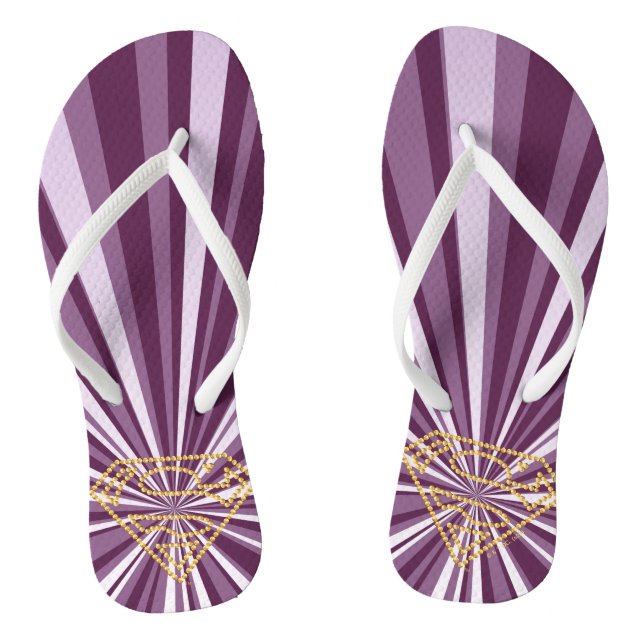 Chanclas Supergirl Studded S-Shield (Plantilla)