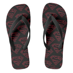 Chanclas Superman S-Shield   Logo de esquema rojo