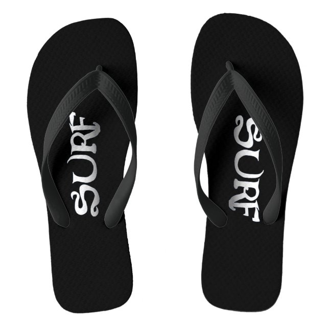 Chanclas Surf, bobinas de volteo de ancho negro (Plantilla)