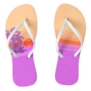 Chanclas Surfistas de Hawái con franja de atardecer