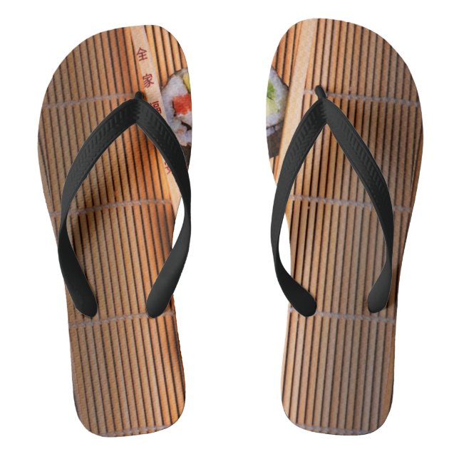 Chanclas Sushi y palillos de madera (Plantilla)