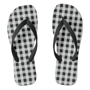 Chanclas Tapado de búfalo negro y blanco