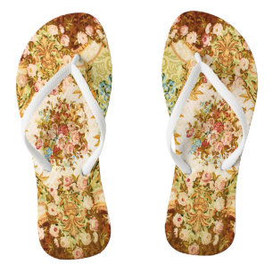 Chanclas Tapiz floral barroca victoriana
