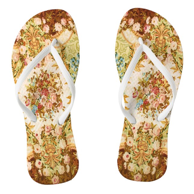 Chanclas Tapiz floral barroca victoriana (Plantilla)