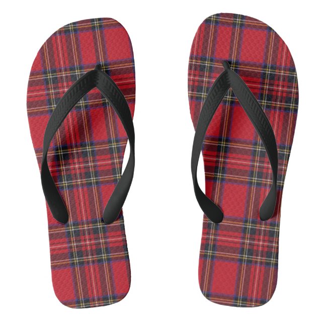 Chanclas Tartán de Stewart rojo (Plantilla)