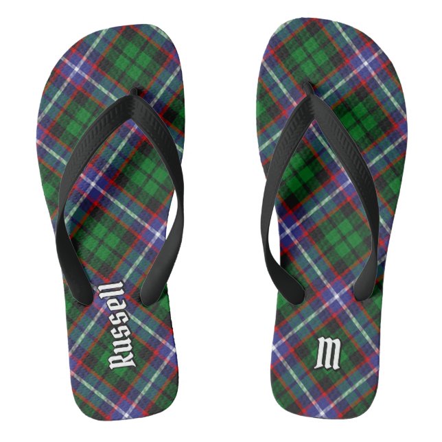 Chanclas Tartan del Clan Russell (Plantilla)