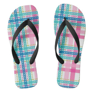 Chanclas Tartán, modelo de la tela escocesa