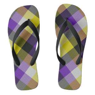 Chanclas Tartán no binario