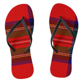 Chanclas Tartan Rojo