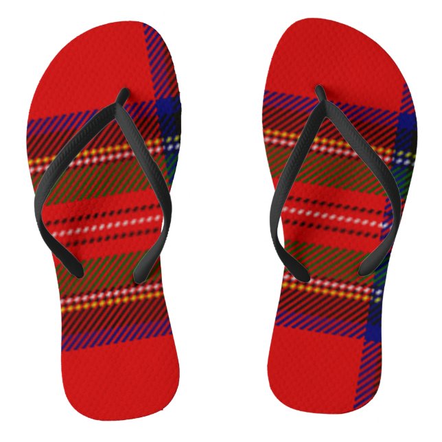 Chanclas Tartan Rojo (Plantilla)