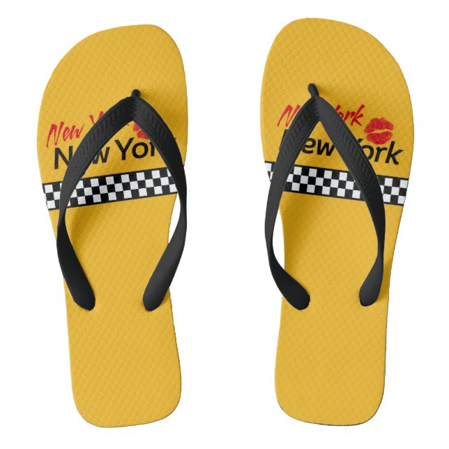 Chanclas Taxi Nueva York y Red Kiss (Plantilla)
